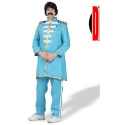 Blue 60s Musician Adult Costume