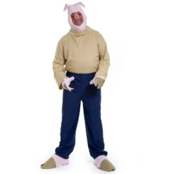 Lets Party Little Pig 1- Adult Costume / Pink - One Size
