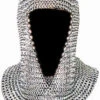Medieval Coif 15" Chainmail Metal Link Headpiece -Epic Costumes ArmourHM744873