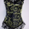 Black Brocade Corset -Epic Costumes B1041front