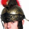Roman Helmet With Red Brush Trim -Epic Costumes HM789309