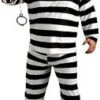 Convict Man Costume - Plus Size -Epic Costumes PrisonR17308