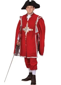 Musketeer Man Costume -Epic Costumes T7719RED