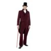 Charles Dickens Caroler Tail Suit Costume -Epic Costumes T8005 charles dickens tailsuit maroon sq