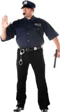 Plus Size Cop Shirt W/Hat