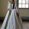 Toledo White Bridal Gown -Epic Costumes medievalwhitetoledogown1